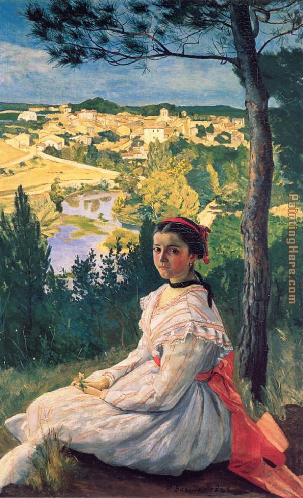Frederic Bazille View of the Village